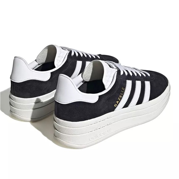 Adidas Gazelle Bold black platform women sneakers size 8 1/2 - Picture 3 of 12
